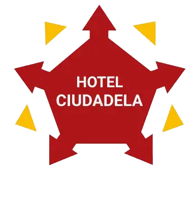 Logotipo Hotel Ciudadela Pamplona blanco